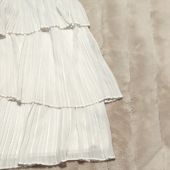 Worthington White Tiered Mini Skirt - Picture 3 of 3
